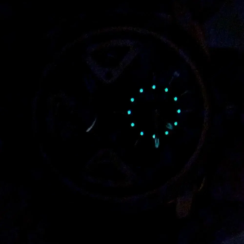Fossil ME1158 Machine Twist Hybrid Rose Gold Blue Leather Men's Watch 45mm